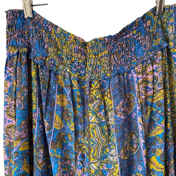 Tolani Blue Lavender Print Palazzo Wide Leg Pants size XLP Petite - Picture 6 of 8